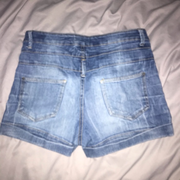 High rise button fly jean shorts - Picture 3 of 3